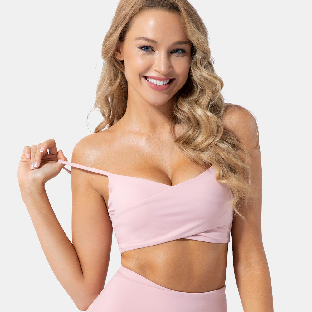 Shockproof vest yoga wear bra