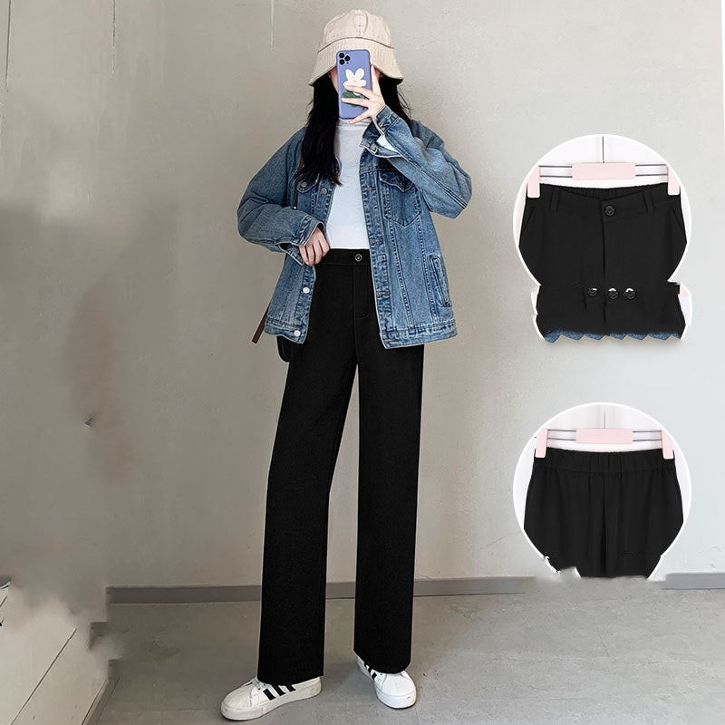 Chiffon wide-leg pants