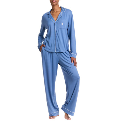 U.S. Polo Assn. Women's Coronet Blue Lounge Pajama Set