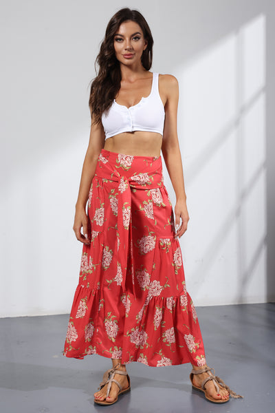 Printed Women's Loose Beach Wide Leg Pant Bindings