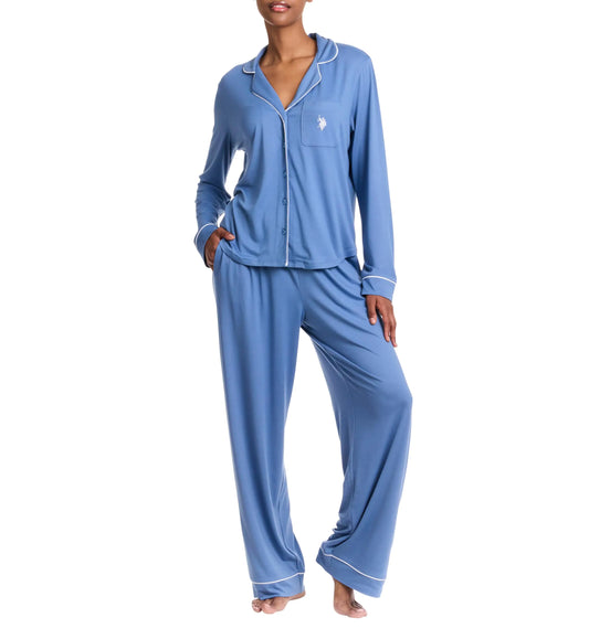 U.S. Polo Assn. Women's Coronet Blue Lounge Pajama Set