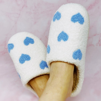 Blissful Heart Plush Slippers