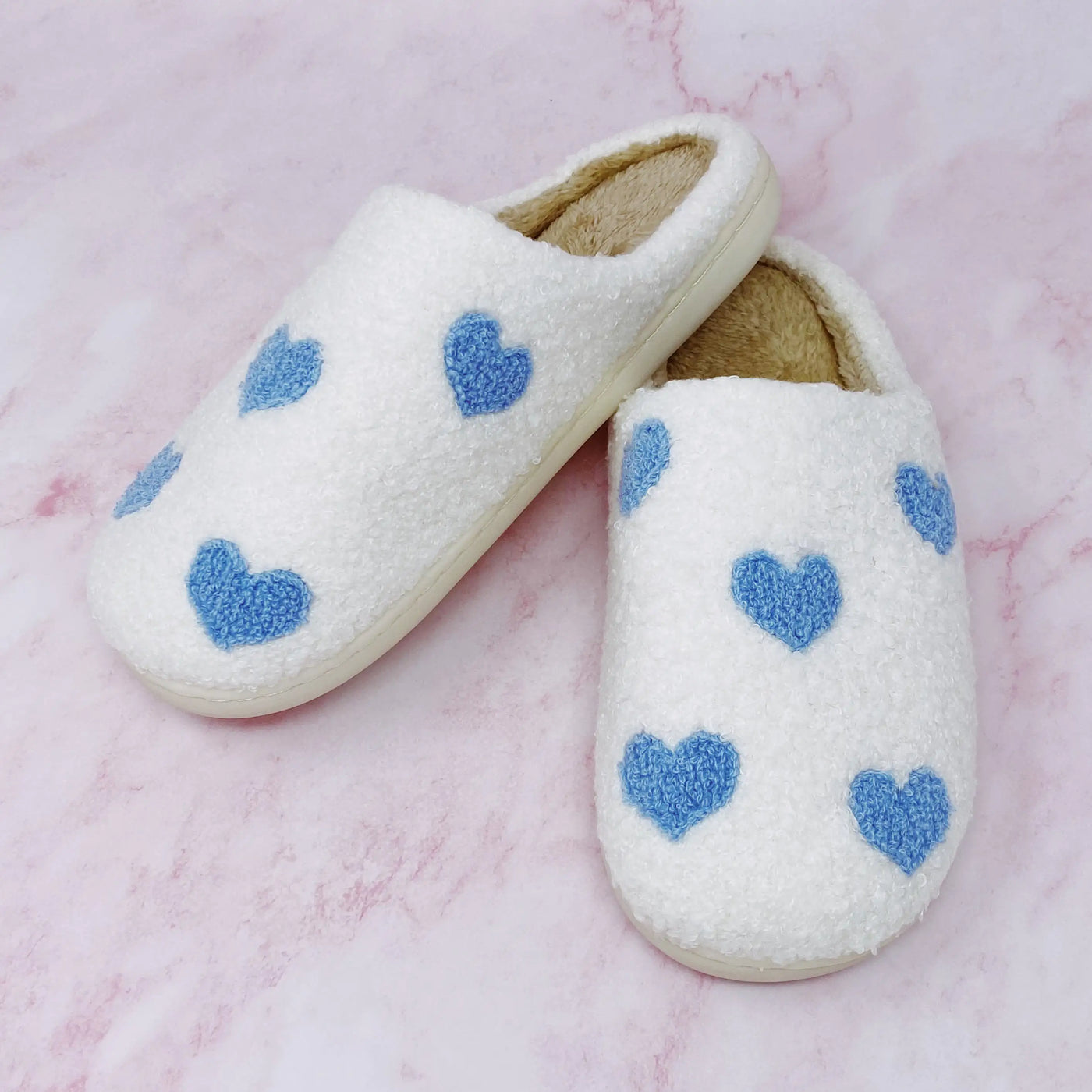 Blissful Heart Plush Slippers