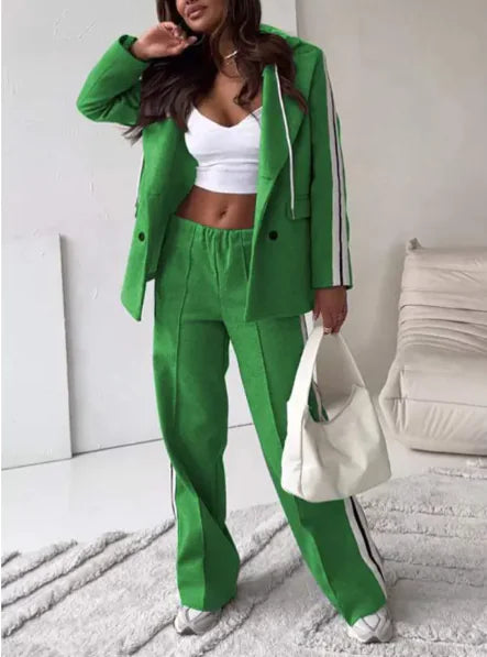 Trendy Ribbon Hoodie Set