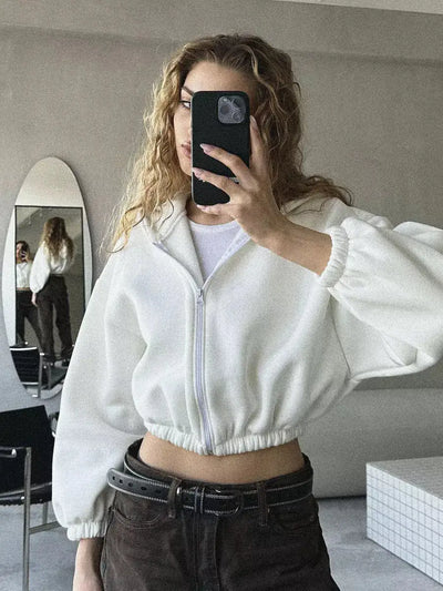Casual Solid Color Women's Hoodies