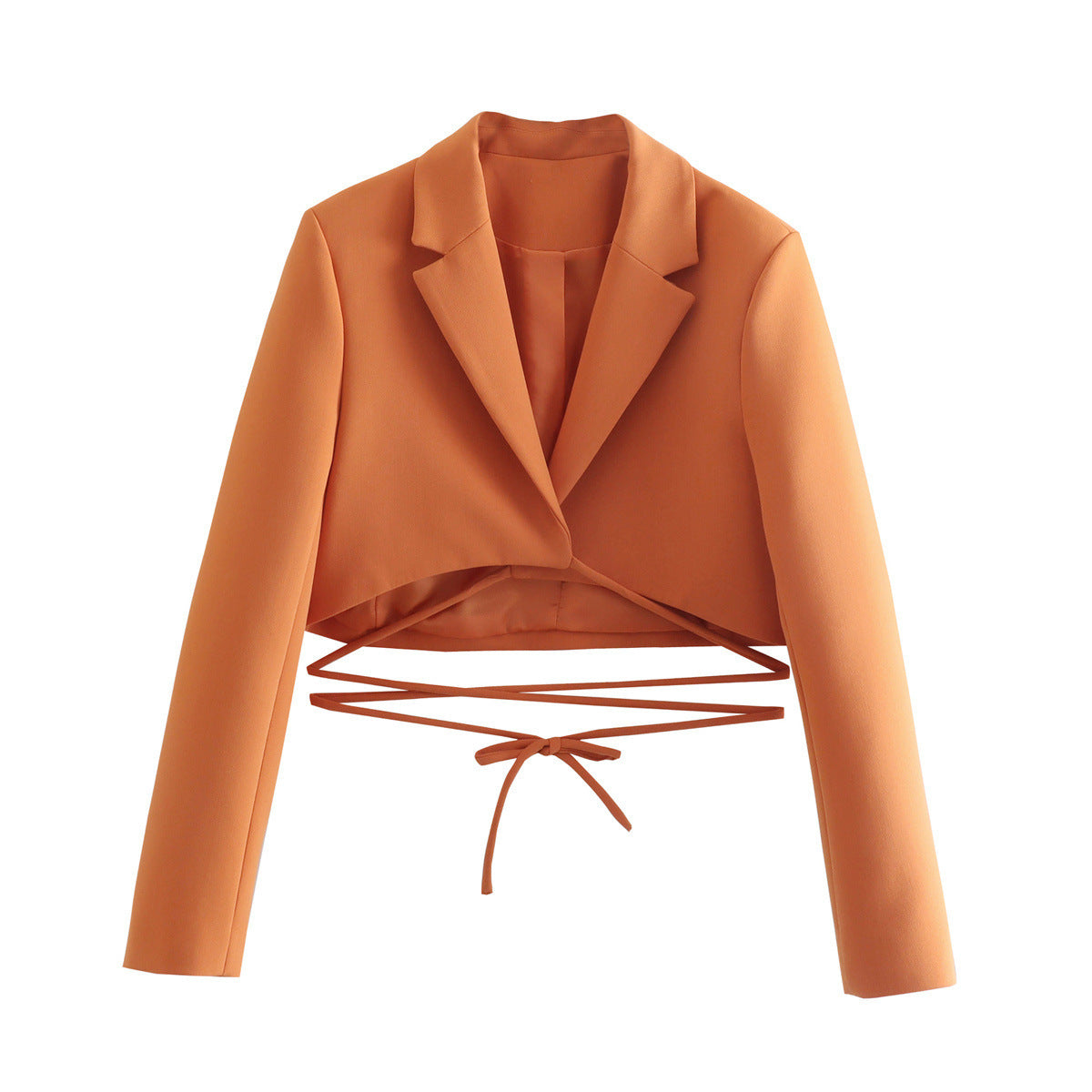 Women's Pullover Lapel Long Sleeve Suit Shorts Set