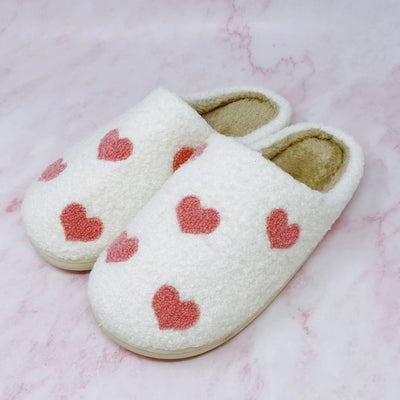 Blissful Heart Plush Slippers