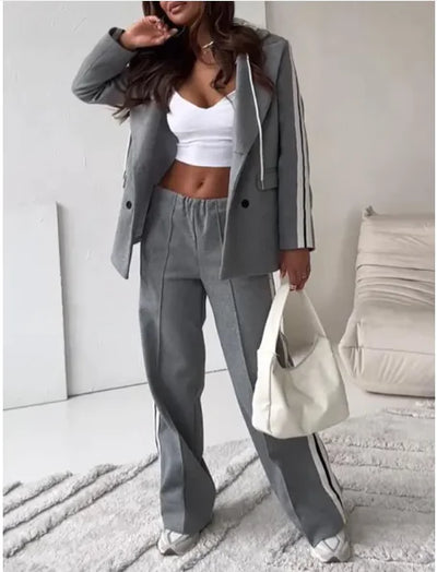 Trendy Ribbon Hoodie Set