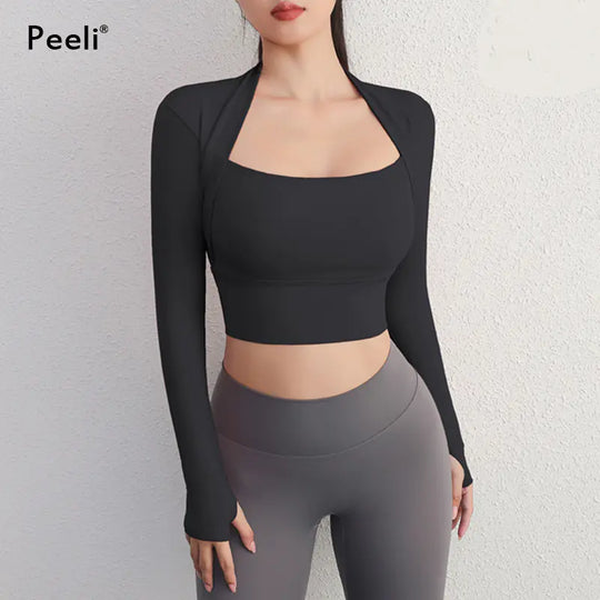 Yoga Flex Two-In-One Tops wear