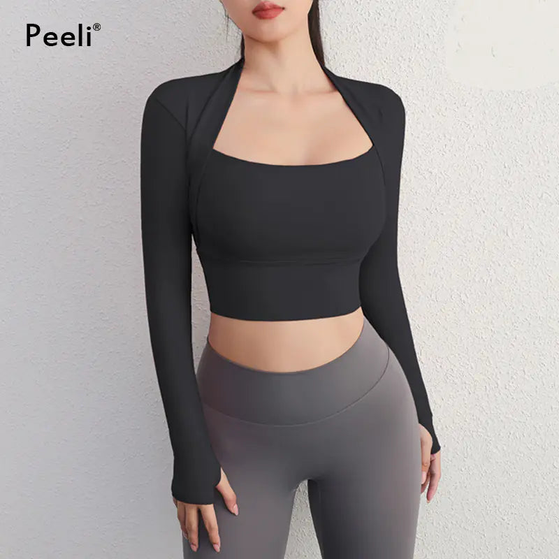 Yoga Flex Two-In-One Tops wear
