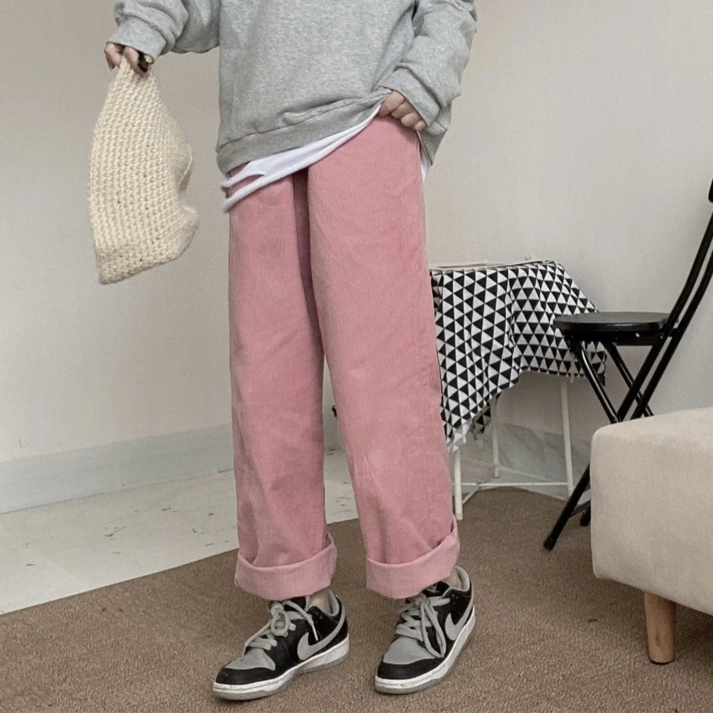 Corduroy Chic Wide-Leg Lounge Set