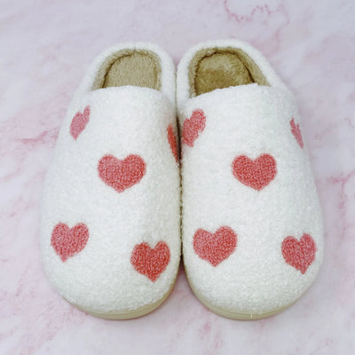 Blissful Heart Plush Slippers