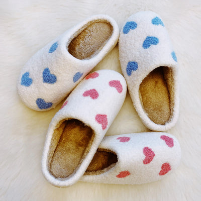 Blissful Heart Plush Slippers