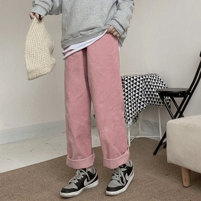 Corduroy Chic Wide-Leg Lounge Set